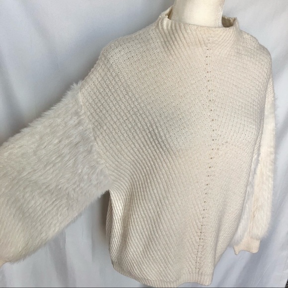 Anthropologie Knitted & Knotted Soft Knit Balloon Sleeve Sweater - Picture 5 of 13